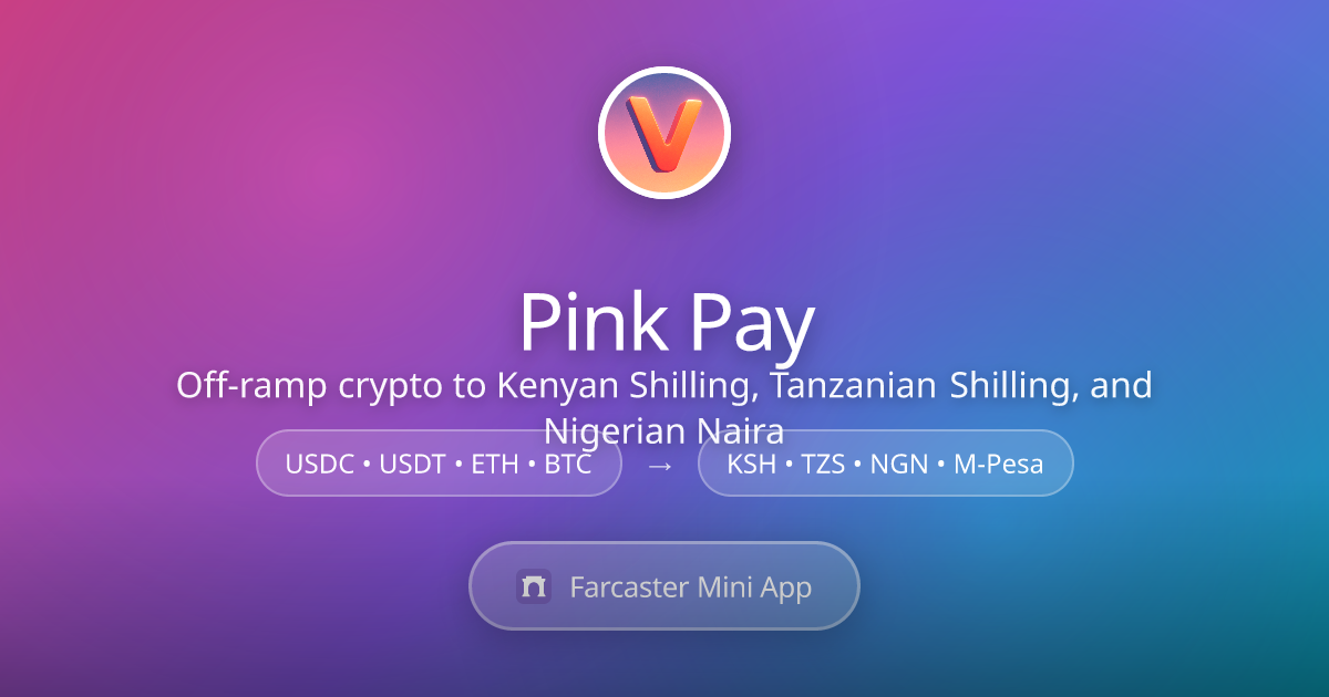 Pink Pay - Farcaster Mini Apps